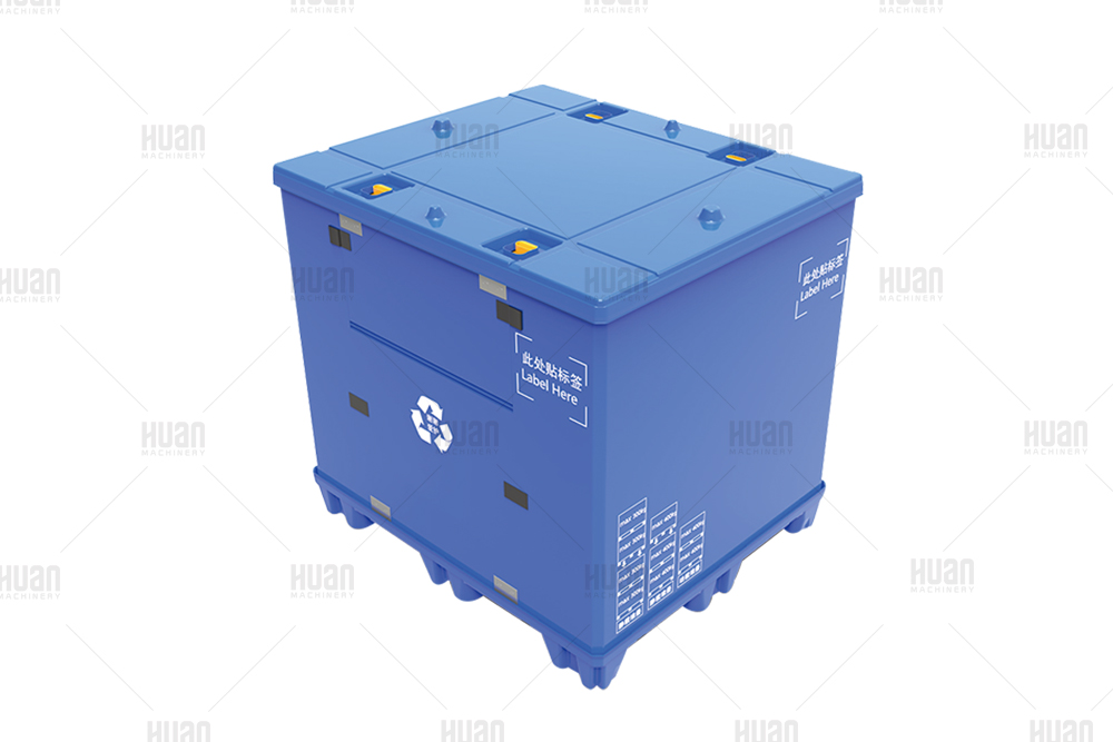 Plastic Hdpe Folding Collapsible Returnable Plastic Pallet Box Sleeve Pack Warehouse Container