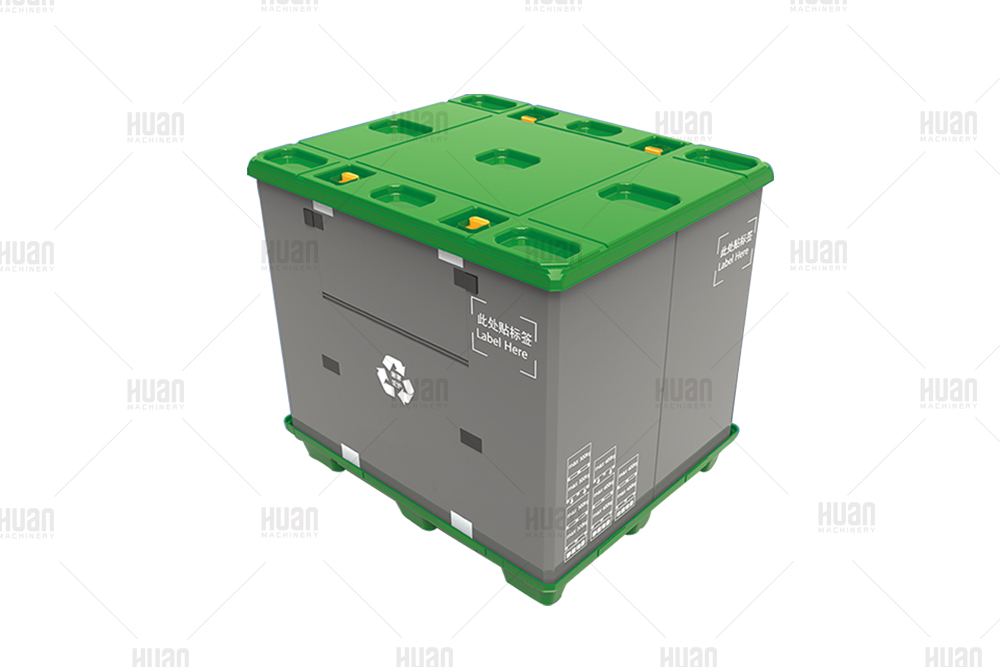 Plastic Hdpe Folding Collapsible Returnable Plastic Pallet Box Sleeve Pack Warehouse Container