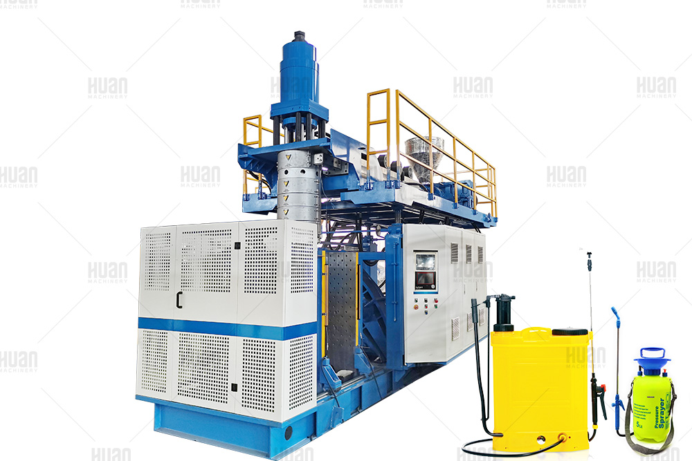 Extrusion blow molding machine for making agro chemical agricultural high pressure can knapsack sprayer
