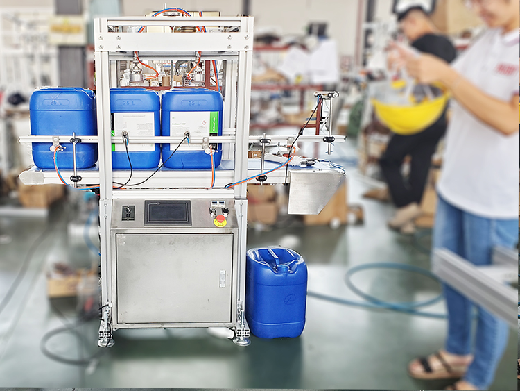 2 heads bottle leak test machine for production line