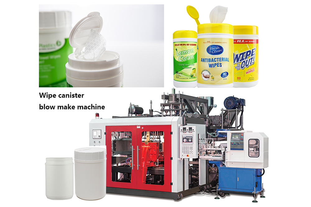Hot products plastic hdpe dry pack wipes disinfecting wet wipes canister extrusion blow molding making machine