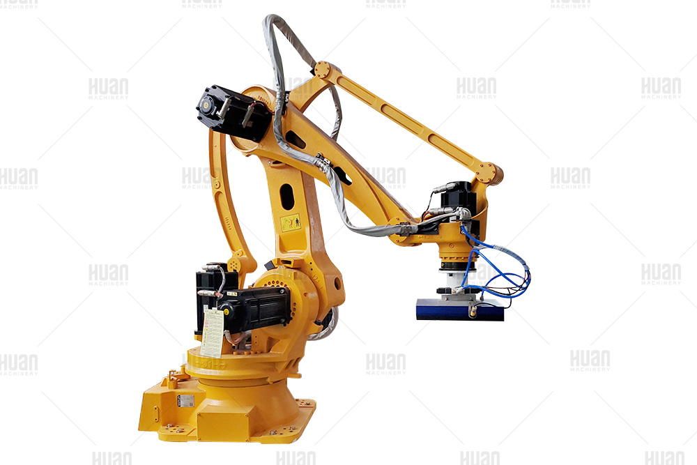 CNC Palletizing industrial articulate cracking eco-friendly robot arm for stacking package cartons in packing production line