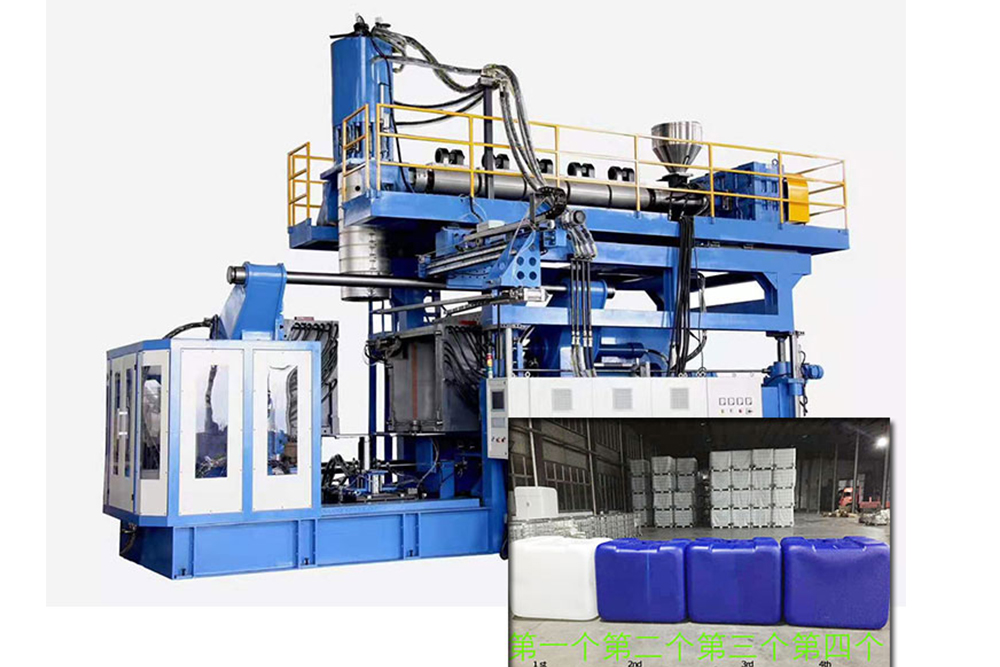 Plastic 1000L IBC tank container hdpe 1000 liter ibc tote making blow molding machine production line